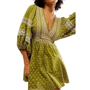 Free People / Southwest Mini Dress / Boho Pattern Tunic Top